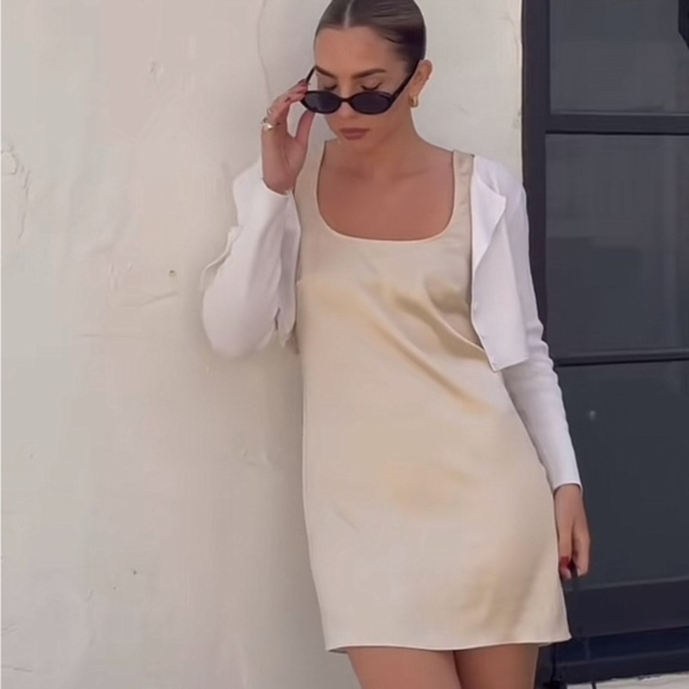 Rumored Cream Mini Dress